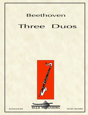 THREE DUOS WoO 27 Sheet Music | Beethoven, Ludwig Van (1770