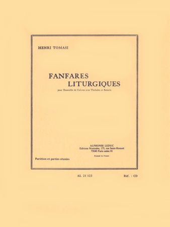 FANFARES LITURGIQUES score & parts Sheet Music | Tomasi, Henri