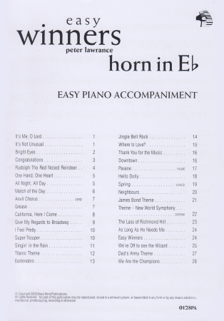 Here is the sheet music for Congratulations for everybody that