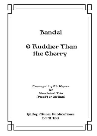 O Ruddier Than The Cherry Sheet Music Handel George Frideric