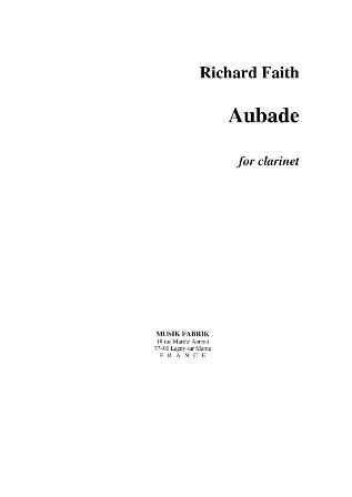 AUBADE Sheet Music Faith Richard at June Emerson Wind Music